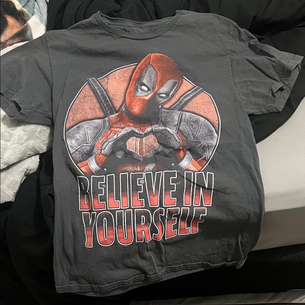 Marvel Gray Deadpool Short Sleeve Tee